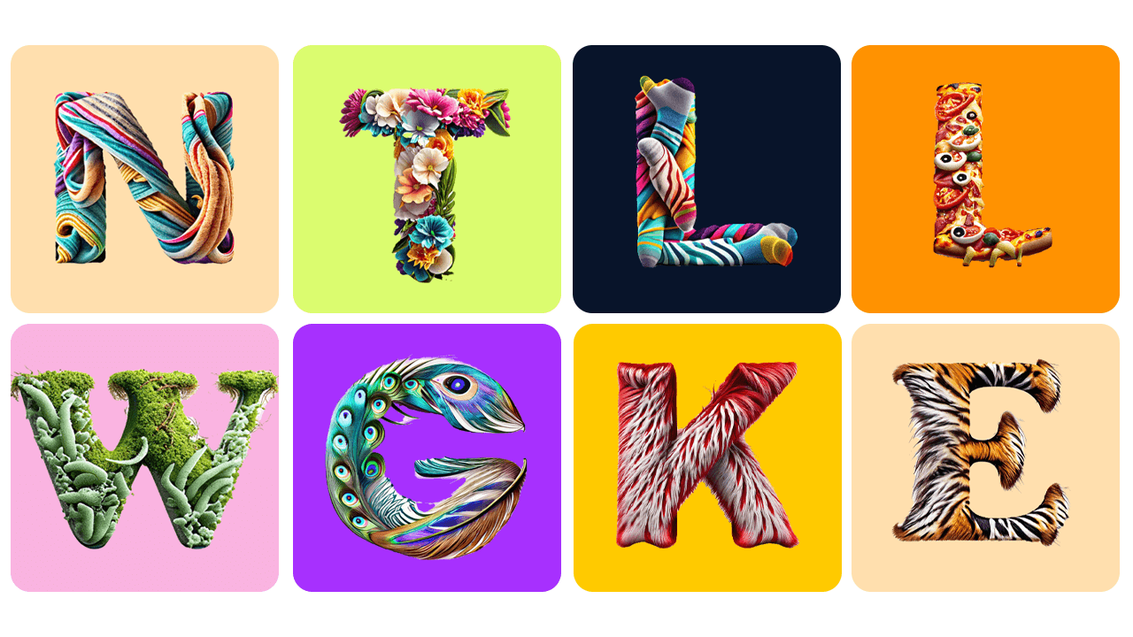 Adobe Firefly Text Effects aracı ile oluşturulan örnek metin efekti