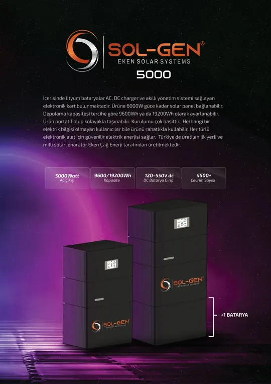 Eken Solar Systems — Sol-Gen 5000