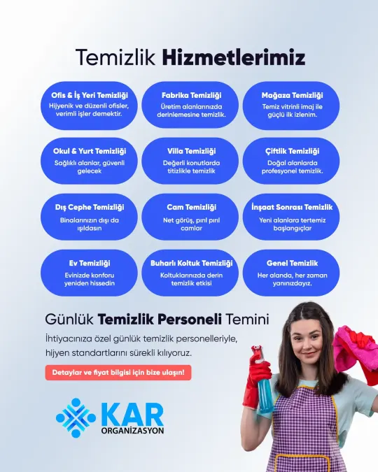 Kar Organizasyon — Temizlik hizmetleri