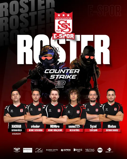 Sivasspor E-Spor — Counter-Strike 2: roster