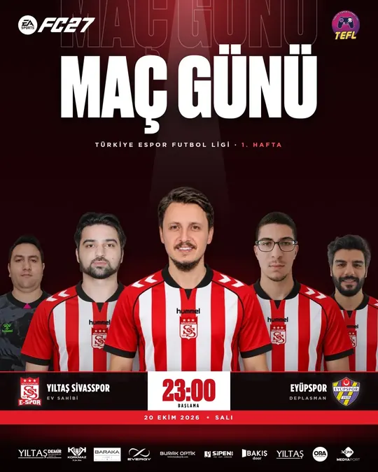 Sivasspor E-Spor — Maç günü, 1. hafta: takım