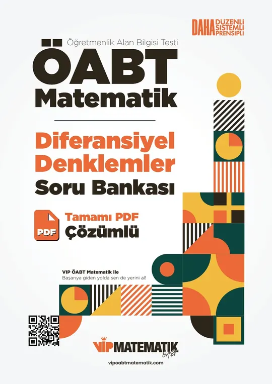 Vip ÖABT Matematik — Diferansiyel Denklemler Soru Bankası
